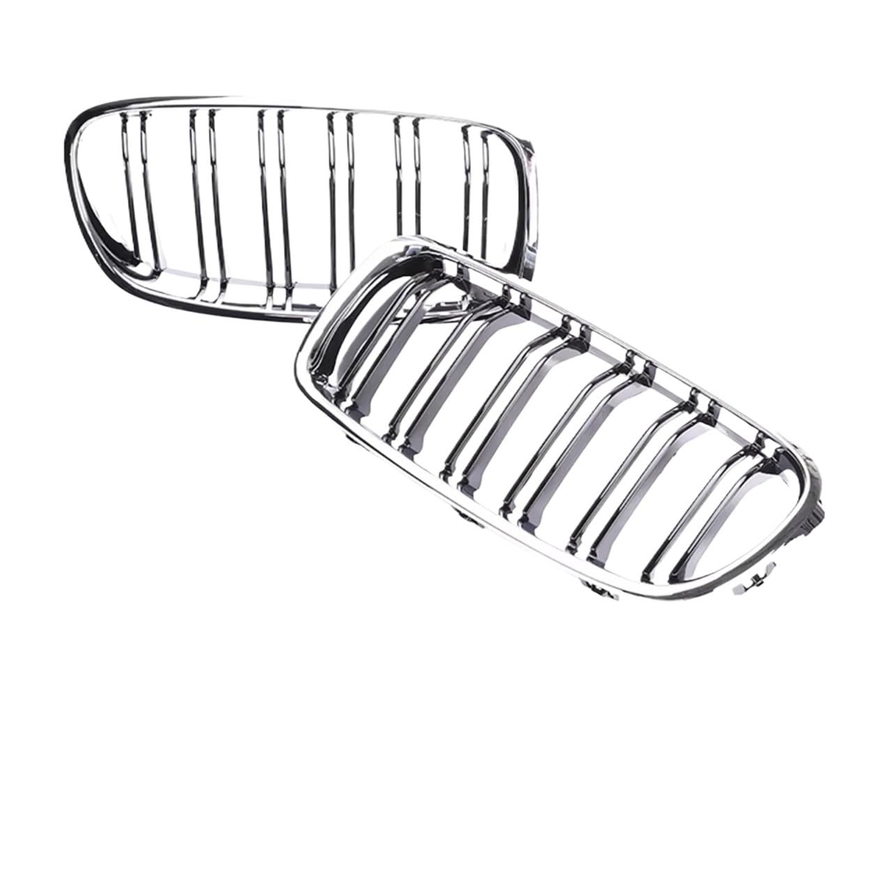 Frontgrill Für 3er F30 F31 F35 2012 2013 2014 2015 2016 2017 2018 2019 Chrome Diamond Stars Kidney Intake Lower Front Bumper Kühlergrill Front Nieren Kühlergrill(Dual Chrome Black) von Rdtnvc