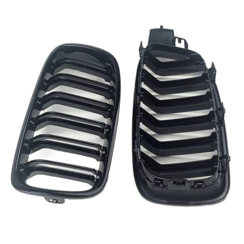 Frontgrill Für 3er F30 F31 F35 2012–2019 325i 328i 320i Tuning-Upgrade, 2-Linien-Bodykit, Frontstoßstange, Nierengrill, Haube, Einlassgitter Front Nieren Kühlergrill von Rdtnvc