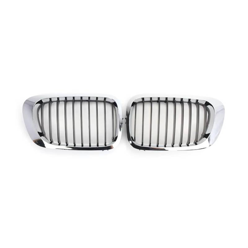 Frontgrill Für 3er-Serie 1999–2002 E46 M3 323 I/is 325Ci 328 I/is/Ci 330Ci 2-Türer-Gitter, Chrom-Silber-Farbe, Frontstoßstangen-Nierengrill Front Nieren Kühlergrill von Rdtnvc
