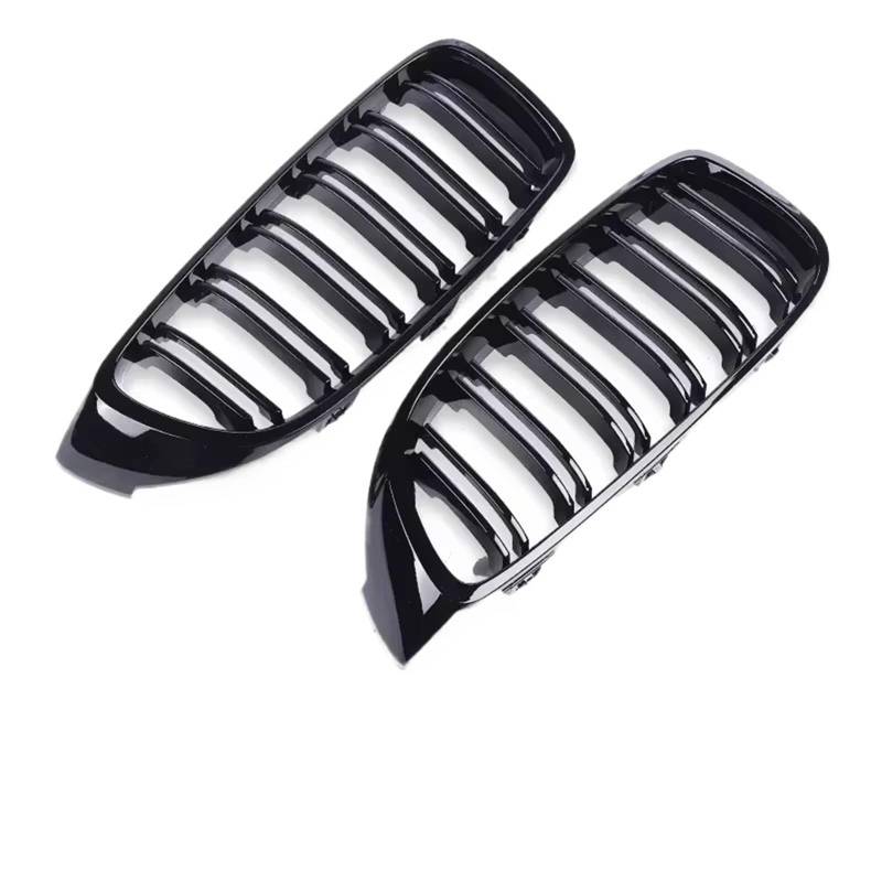Frontgrill Für 4er F32 F33 F36 F80 F82 2013-2020 Frontstoßstange Nierenglanz Schwarz Carbon Racing Grill Refiting Grille Zubehör Front Nieren Kühlergrill(Dual Gloss Black) von Rdtnvc