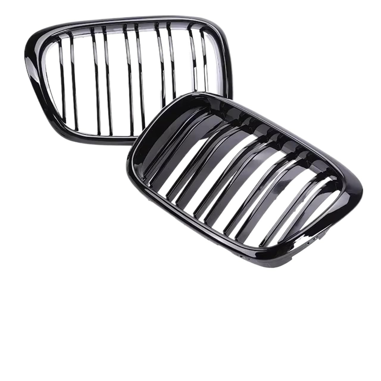 Frontgrill Für 5er E39 1997 1998 1999 2000 2001 2002 2003 Refting Kühlergrill Schwarz Racing Grille Front Nierenstoßstangengrill Front Nieren Kühlergrill(Dual Gloss Black) von Rdtnvc