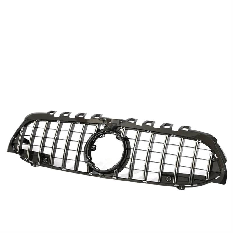 Frontgrill Für Benz A-Klasse V177 W177 2019–2022 Frontstoßstange Panamericana Für GTR Diamond Für AMG A35 A45 A200 A180 Schwarzer Chrom-Grill Front Nieren Kühlergrill(14 GT Chrome W Cam) von Rdtnvc