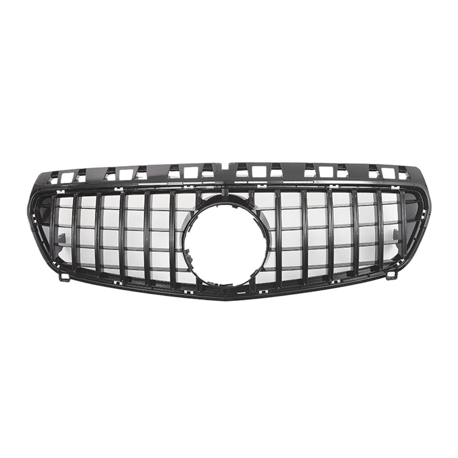 Frontgrill Für Benz A-Klasse W176 A180 A200 A250 A45 2013 2014 2015 Für AMG Chrom Schwarz Diamanten Stil Grille Schwarz Für GTR Front Stoßstange Grille Front Nieren Kühlergrill(A-Black) von Rdtnvc