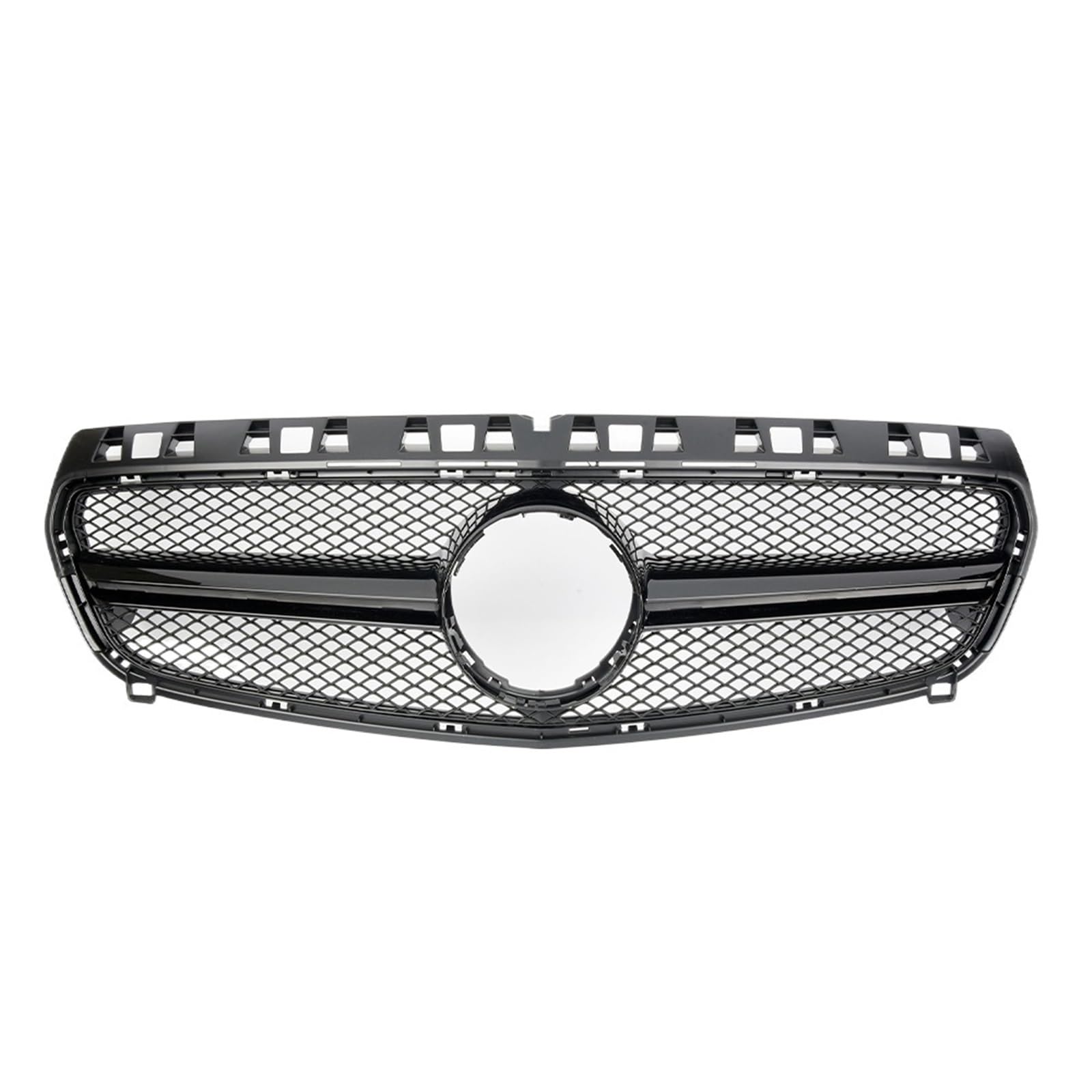 Frontgrill Für Benz A-Klasse W176 A180 A200 A250 A45 2013 2014 2015 Für AMG Chrom Schwarz Diamanten Stil Grille Schwarz Für GTR Front Stoßstange Grille Front Nieren Kühlergrill(B-Black) von Rdtnvc
