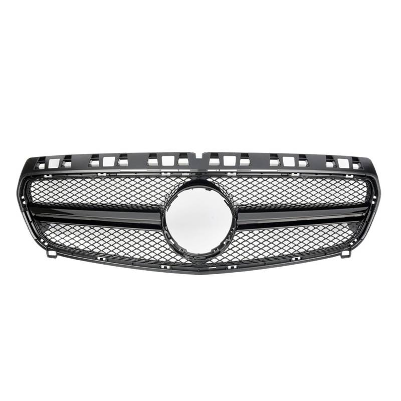 Frontgrill Für Benz A-Klasse W176 A180 A200 A250 A45 2013 2014 2015 Für AMG Chrom Schwarz Diamanten Stil Grille Schwarz Für GTR Front Stoßstange Grille Front Nieren Kühlergrill(B-Black) von Rdtnvc
