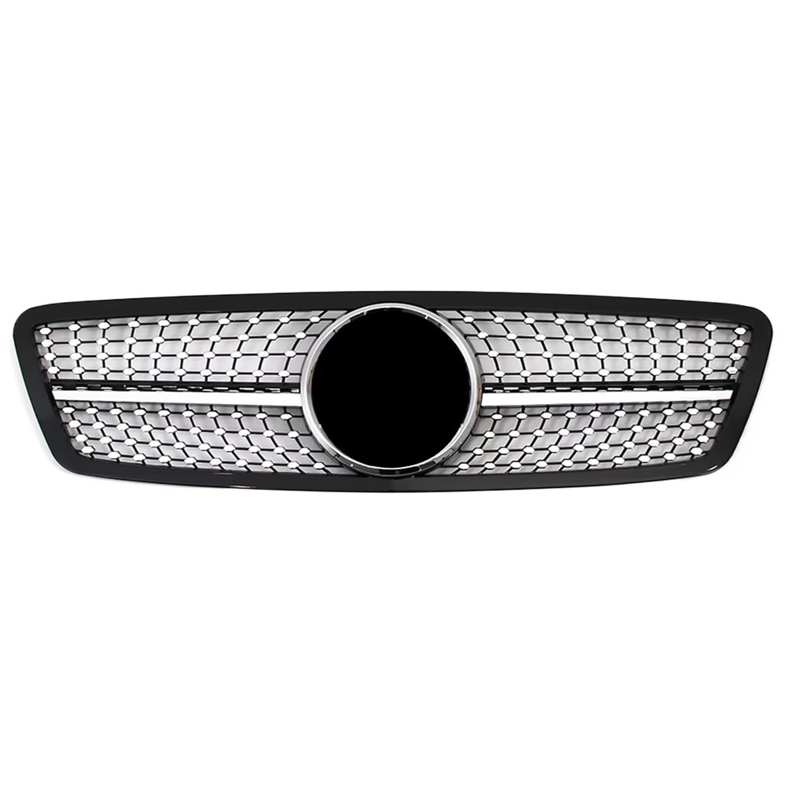 Frontgrill Für Benz C-Klasse W203 2001 2002 2003 2004 2005 2006 2007 C200 C240 C320 Chrome Silver Diamonds Style Grille Black Für GTR Style Front Bumper Grille Front Nieren Kühlergrill(Diamond-Chrom Frontgrill Für Benz C-Klasse W203 2001 2002 2003 2004 2005 2006 2007 C200 C240 C320 Chrome Silver Diamonds Style Grille Black Für GTR Style Front Bumper Grille Front Nieren Kühlergrill(Diamond-Chrom von Rdtnvc
