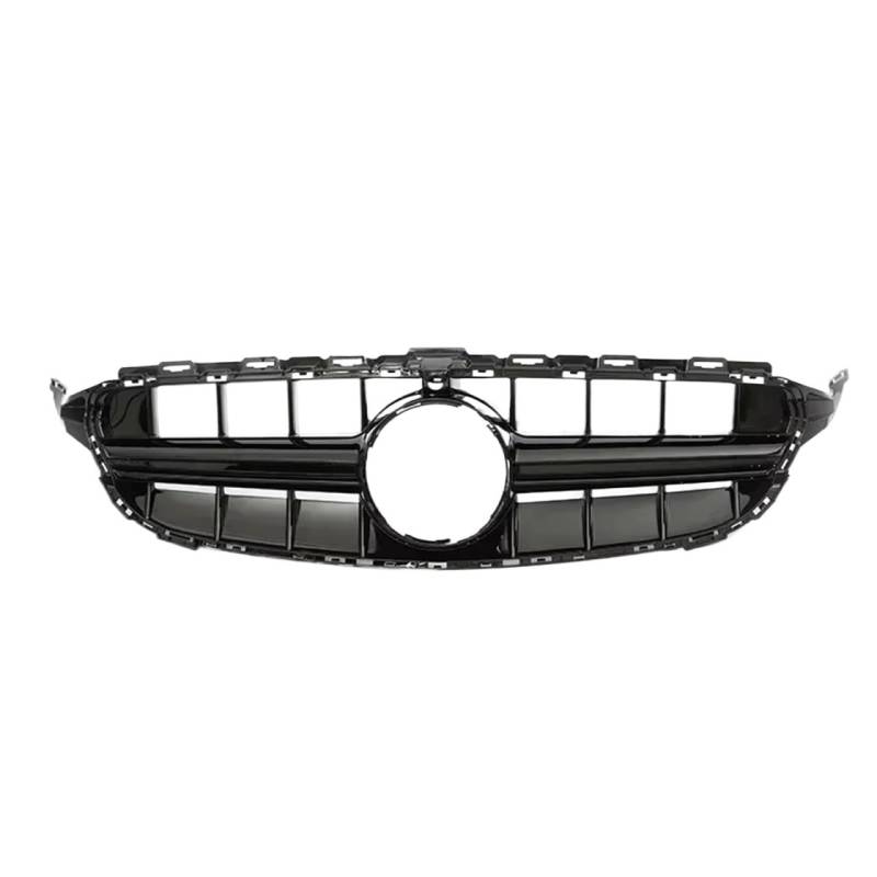 Frontgrill Für Benz C Klasse W205 Frontstoßstange Racing Grill Diamant Für AMG Für GT E63S Kühlergrill Silber Schwarz 2014 2015 16 2017 2018 C180 C200 C300 C350 Front Nieren Kühlergrill(14-18 E63S B W von Rdtnvc
