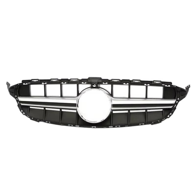 Frontgrill Für Benz C Klasse W205 Frontstoßstange Racing Grill Diamant Für AMG Für GT E63S Kühlergrill Silber Schwarz 2014 2015 16 2017 2018 C180 C200 C300 C350 Front Nieren Kühlergrill(14-18 E63S S W von Rdtnvc