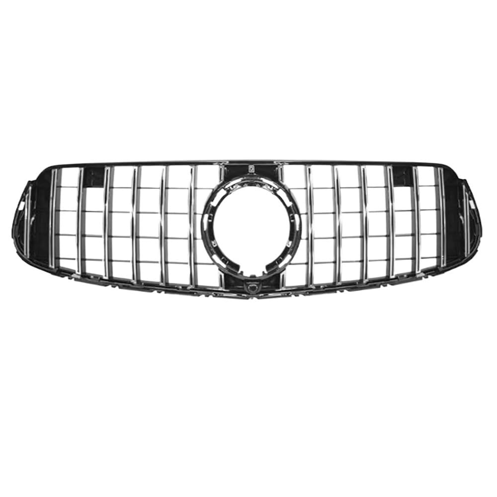 Frontgrill Für Benz Für GLC-Klasse X253 C253 2015 2016 2017 2018 2019 2020 2021 2022 2023 Frontgrill Mittelnetz Grills Montagerahmen Abdeckungsteile Front Nieren Kühlergrill(2020-2023 Silver) von Rdtnvc