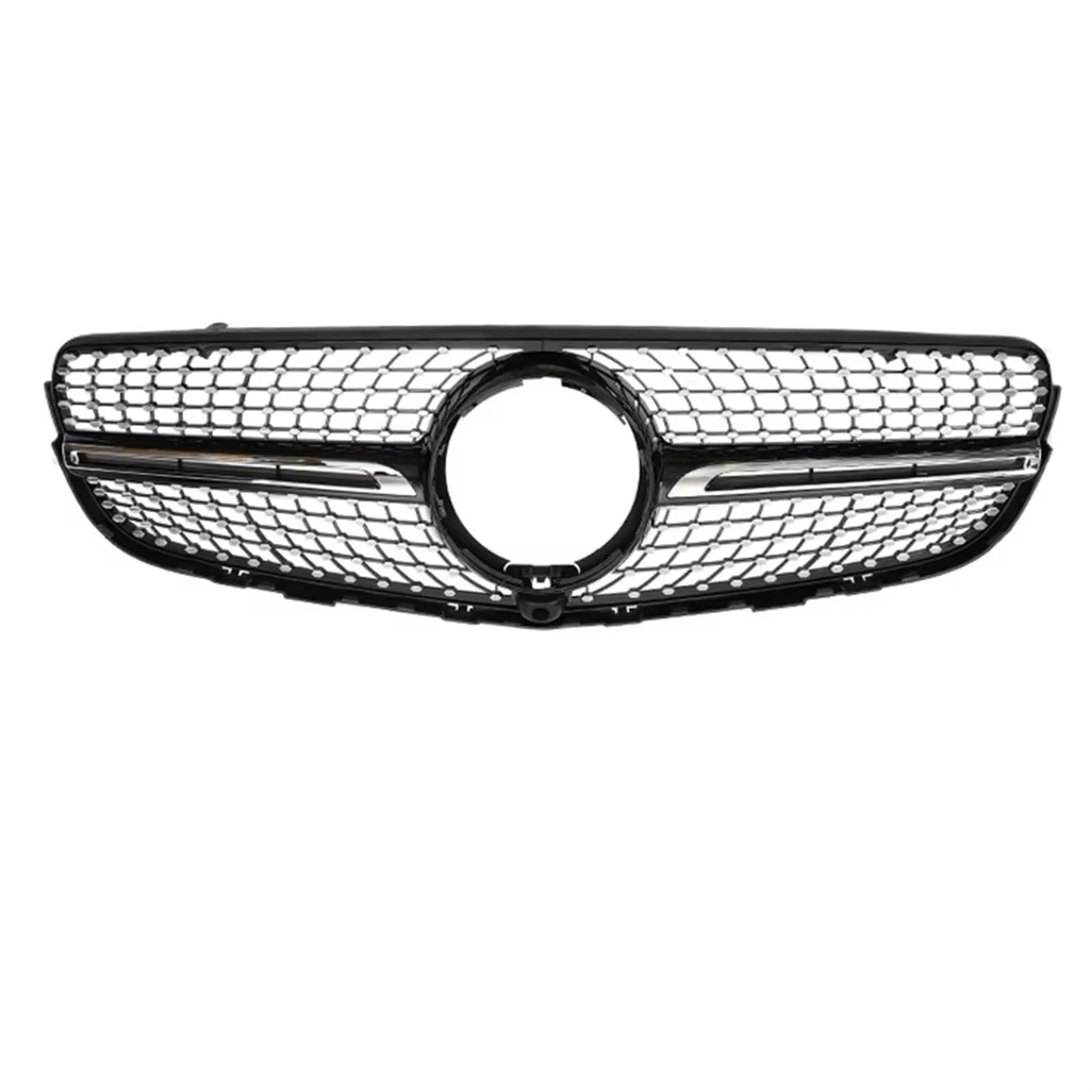 Frontgrill Für Benz Für GLC SUV Coupe X253 C253 2015 2016 2017 2018 2019 Schwarz Silber Vorne GT Stil Grille Prefacelift Sport Für AMG GLC63 Front Nieren Kühlergrill(Diamond Black W) von Rdtnvc