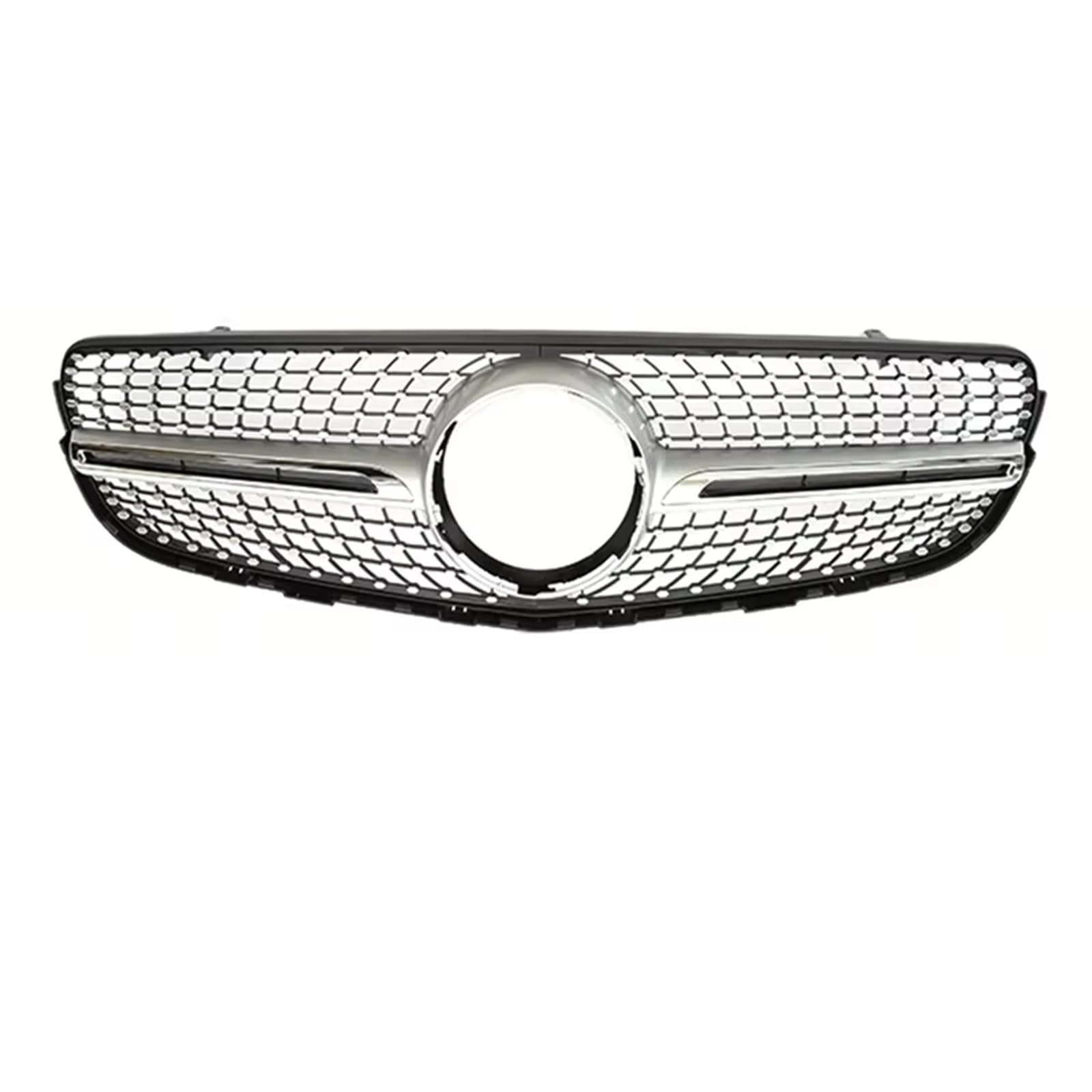 Frontgrill Für Benz Für GLC SUV Coupe X253 C253 2015 2016 2017 2018 2019 Schwarz Silber Vorne GT Stil Grille Prefacelift Sport Für AMG GLC63 Front Nieren Kühlergrill(Diamond Silver WO) von Rdtnvc