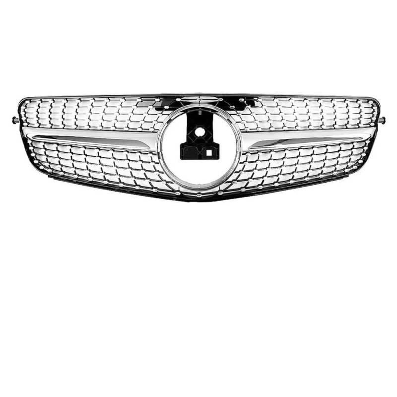 Frontgrill Für Benz W204 Kühlergrill C-Klasse C204 S204 2007-2014 C180 C200 C250 C300 C350 Diamant Für AMG Für GT Stil Front Stoßstange Grille Front Nieren Kühlergrill(Diamonds-Silver) von Rdtnvc