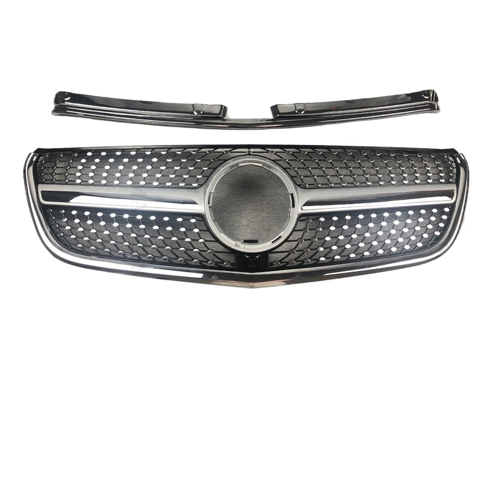 Frontgrill Für Benz W447 V Vito 2015 2016 2017 2018 2019 Tuning Upgrade Fronteinlass Stoßstangengrill Racing Grill GT Diamond Facelift Front Nieren Kühlergrill(Vito Diamond Silvery) von Rdtnvc