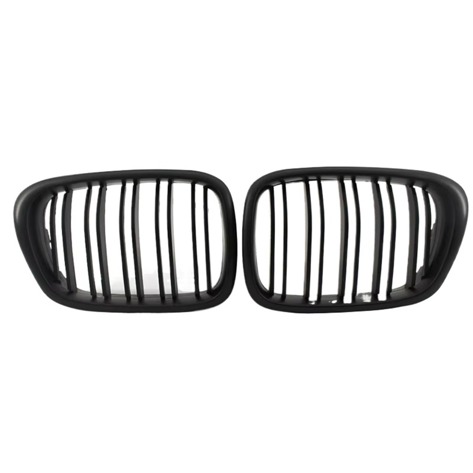 Frontgrill Für E39 5 Series 525 528 1999 2000 2001 2002 2003 Gloss Grille Car Front Hood Grill Nierengitter Racing Grill Zubehör Dual Line Front Nieren Kühlergrill(Matt-schwarz) von Rdtnvc