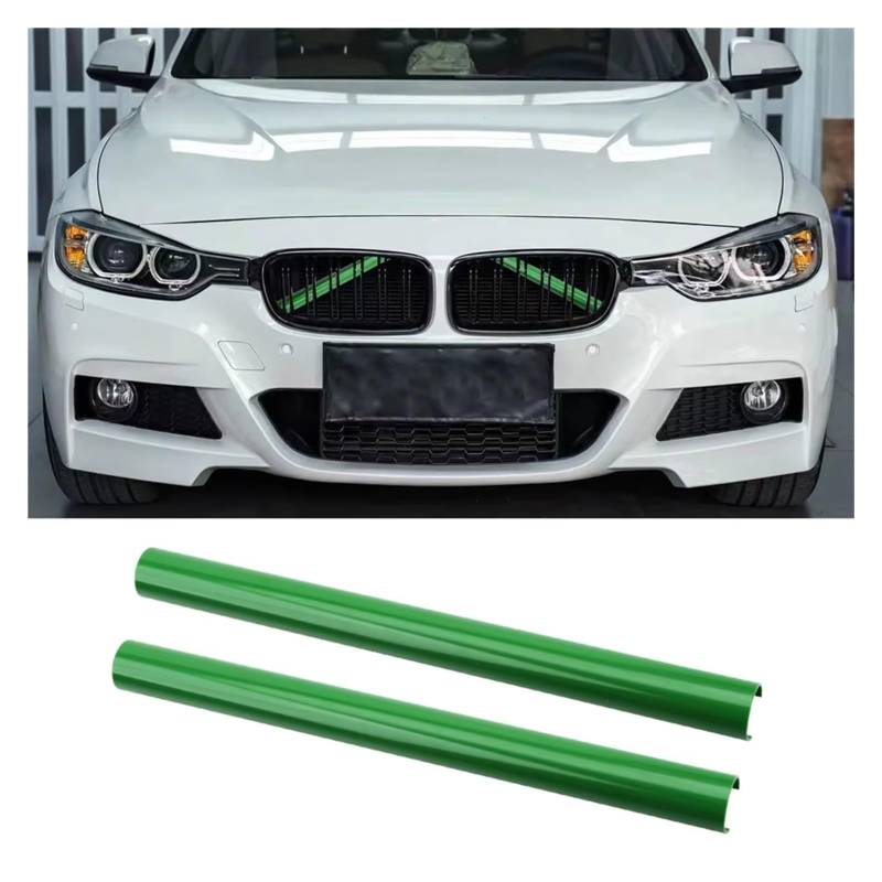 Frontgrill Für F20 F21 F22 F23 F30 F31 F32 F33 F44 F45 F46 G11 G12 G20 G21 Sport Stil Kühlergrill Trim Streifen Abdeckung Rahmen Aufkleber Front Nieren Kühlergrill(Green) von Rdtnvc