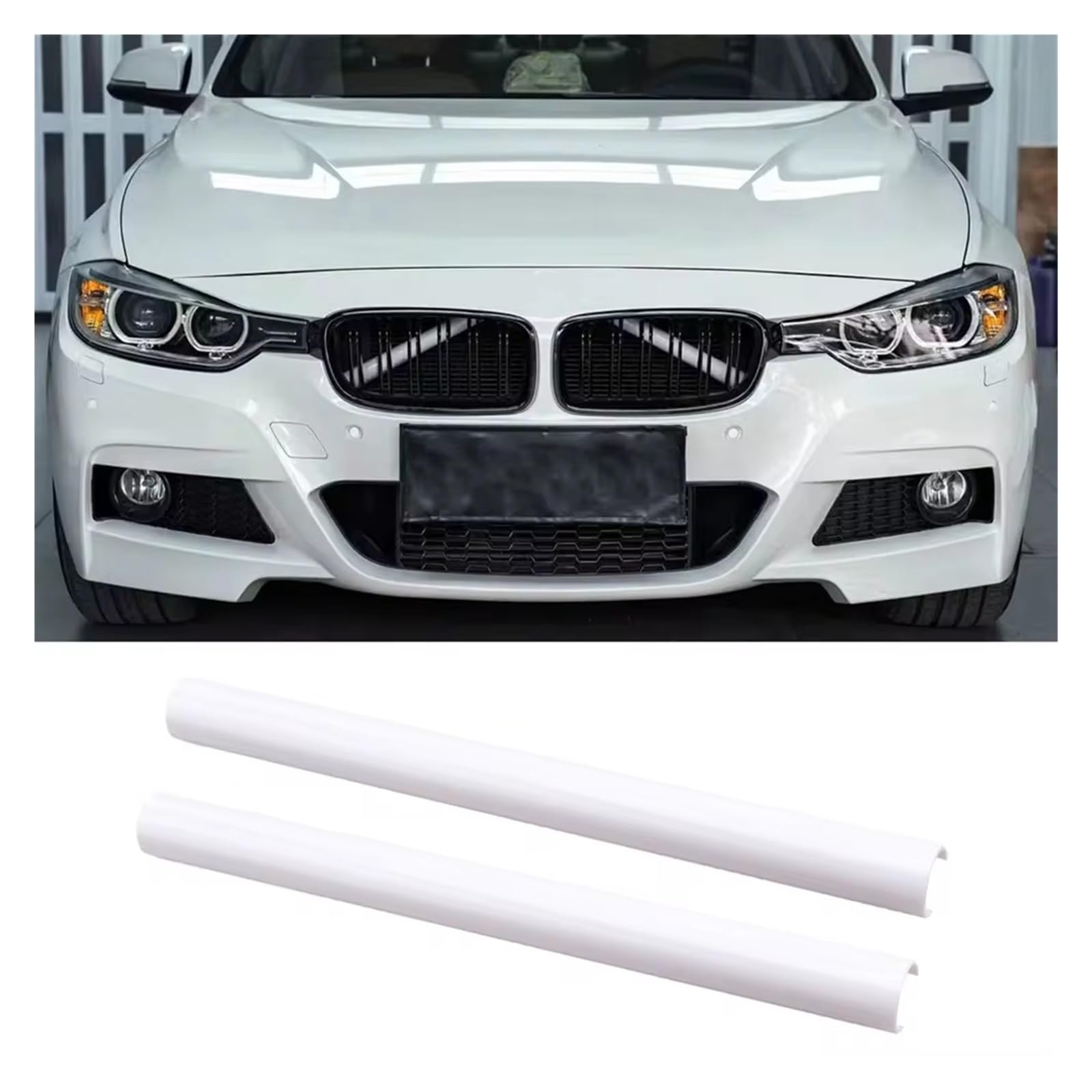 Frontgrill Für F20 F21 F22 F23 F30 F31 F32 F33 F44 F45 F46 G11 G12 G20 G21 Sport Stil Kühlergrill Trim Streifen Abdeckung Rahmen Aufkleber Front Nieren Kühlergrill(Weiß) von Rdtnvc