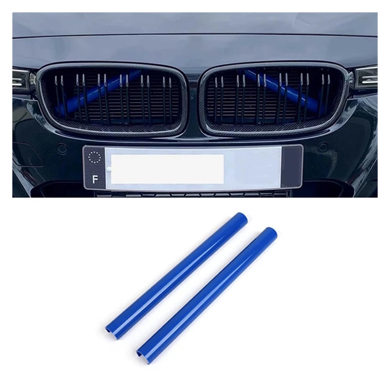 Frontgrill Für F30 F31 F32 F33 F34 F36 F20 F21 F22 F23 G29 Auto Kühlergrill Zierstreifen Auto Styling Dekoration Zubehör Front Nieren Kühlergrill(Blau) von Rdtnvc