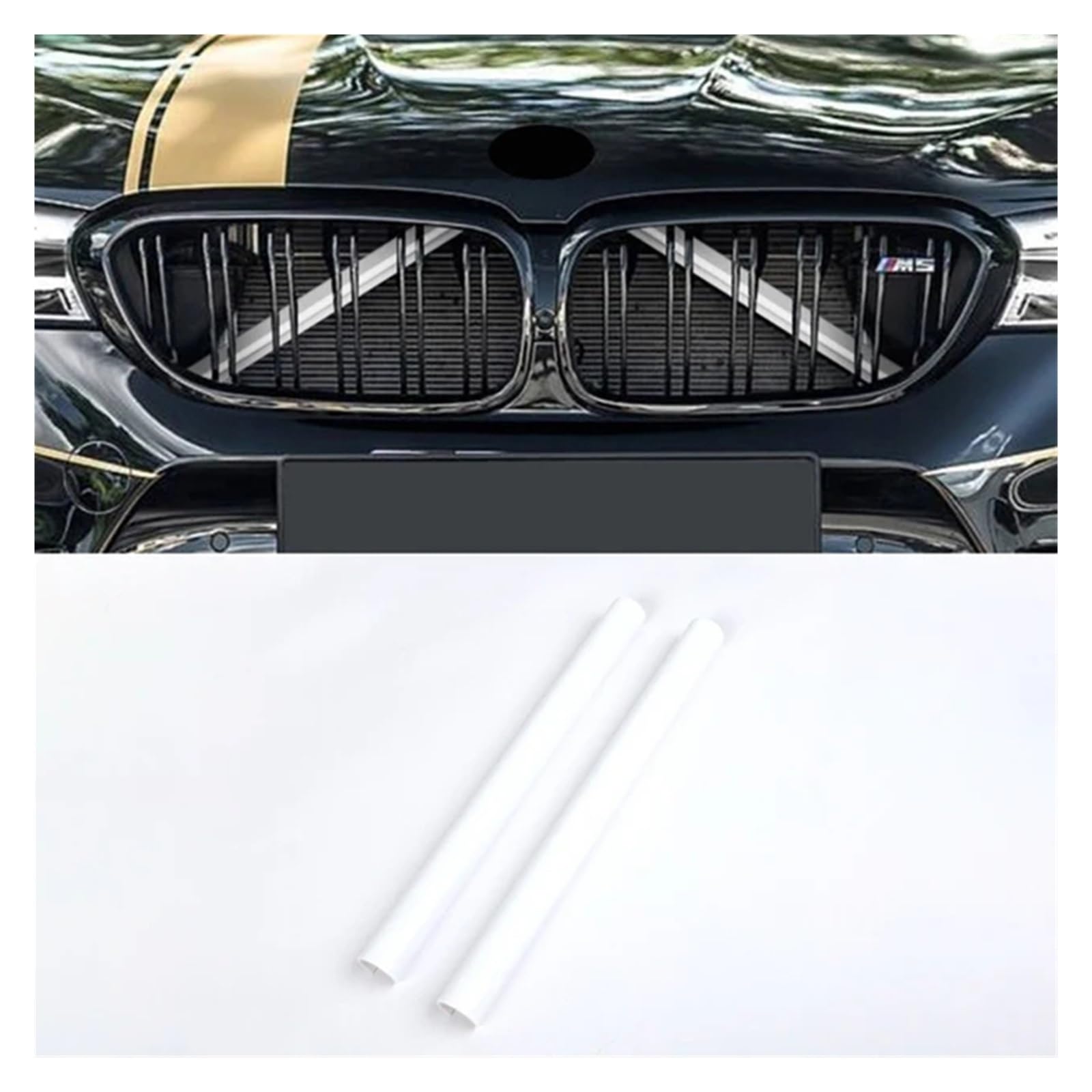 Frontgrill Für F30 F31 F32 F33 F34 F36 F20 F21 F22 F23 G29 Auto Kühlergrill Zierstreifen Auto Styling Dekoration Zubehör Front Nieren Kühlergrill(Weiß) von Rdtnvc