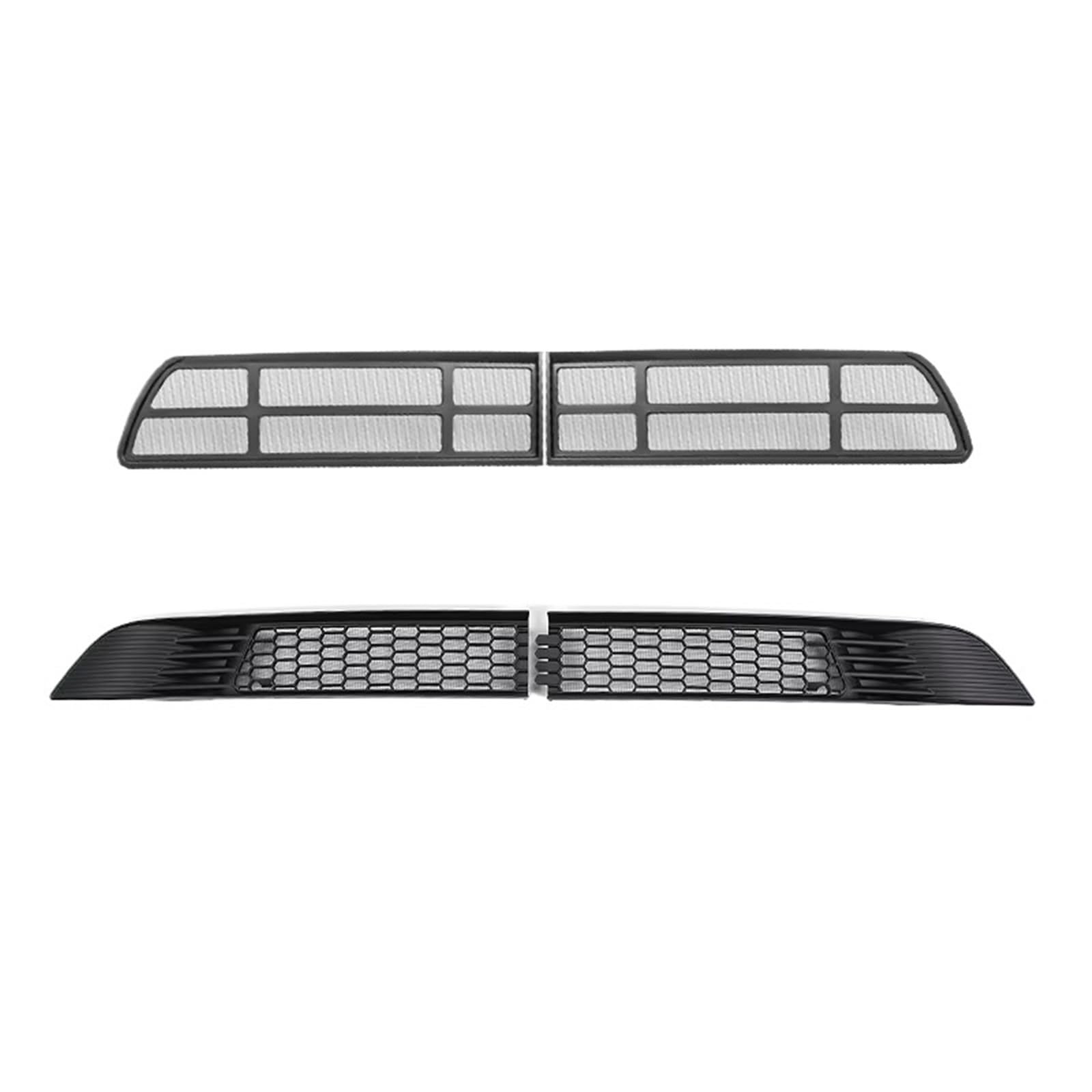 Frontgrill Für Tesla Für Modell Y 2021 2022 2023 2024 Front Lower Bumper Ansauggitter Anti Insekten Net Einlass Vent Staub Proof Protector Mesh Abdeckung Zubehör Front Nieren Kühlergrill(2 Sets) von Rdtnvc
