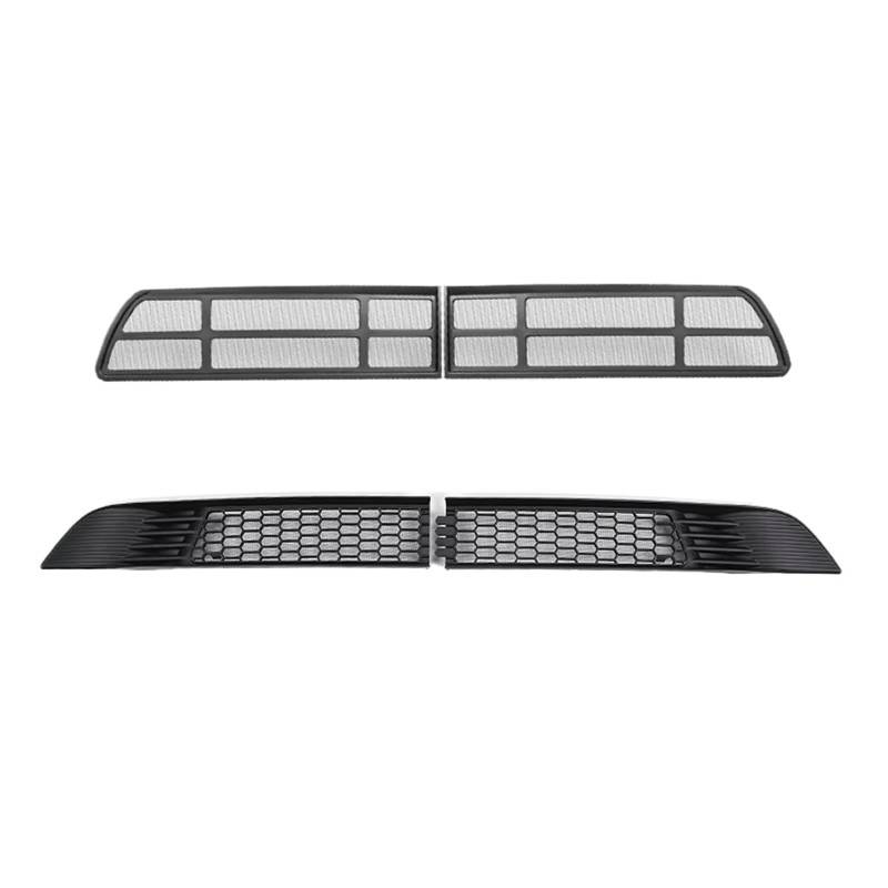 Frontgrill Für Tesla Für Modell Y 2021 2022 2023 2024 Front Lower Bumper Ansauggitter Anti Insekten Net Einlass Vent Staub Proof Protector Mesh Abdeckung Zubehör Front Nieren Kühlergrill(2 Sets) von Rdtnvc