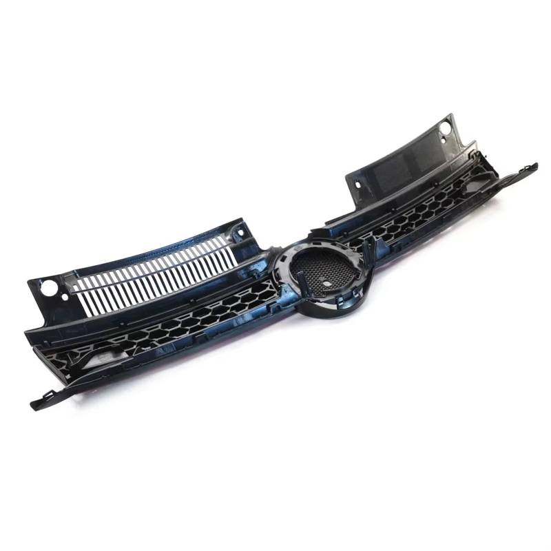 Frontgrill Für VW Für Golf 6 MK6 Für GTI Stil 2009 2010 2011 2012 2013 Honeycomb Mesh Auto Vorderen Stoßfänger Kühlergrill Mitte Racing Grill Front Nieren Kühlergrill(Glossy Black) von Rdtnvc