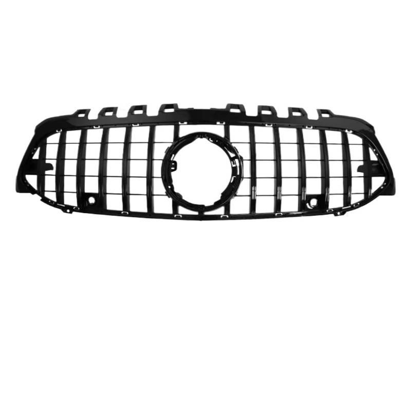 Frontgrill GT Diamond Fronthaubengrill Racing Stoßstangengrill Außenteil Für Benz W177 A 2019+ A250 A200 A180 A220 A35 Facelift Front Nieren Kühlergrill(GT Black) von Rdtnvc