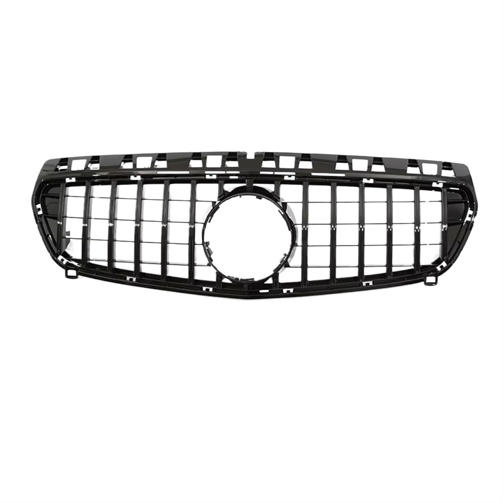 Frontgrill GT Panamerican Style Frontstoßstangengrill Für Benz A-Klasse W176 A35 A180 A200 A250 A260 2013 2014-2018 Silberfarbener Schwarzer Kühlergrill Front Nieren Kühlergrill(GT Black 13-15) von Rdtnvc