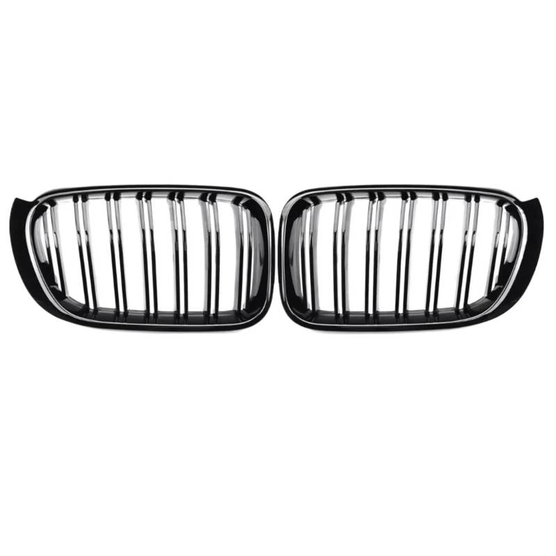 Frontgrill Glänzend Schwarz Frontstoßstange Nierengitter Grillhaube Mesh Double Line Für X3 X4 F25 F26 2014 2015 2016 2017 Frontgrill Racing Grills Front Nieren Kühlergrill von Rdtnvc