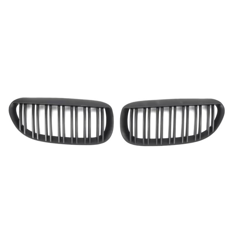Frontgrill Glänzend Schwarzes Einzellinien-Auto-Frontstoßstangengitter Für 6er-Serie E63 E64 2004 2005 2006 2007 2008 2009 2010. Mattes Racing-Grill-Zubehör Front Nieren Kühlergrill(Double-Matte Black von Rdtnvc