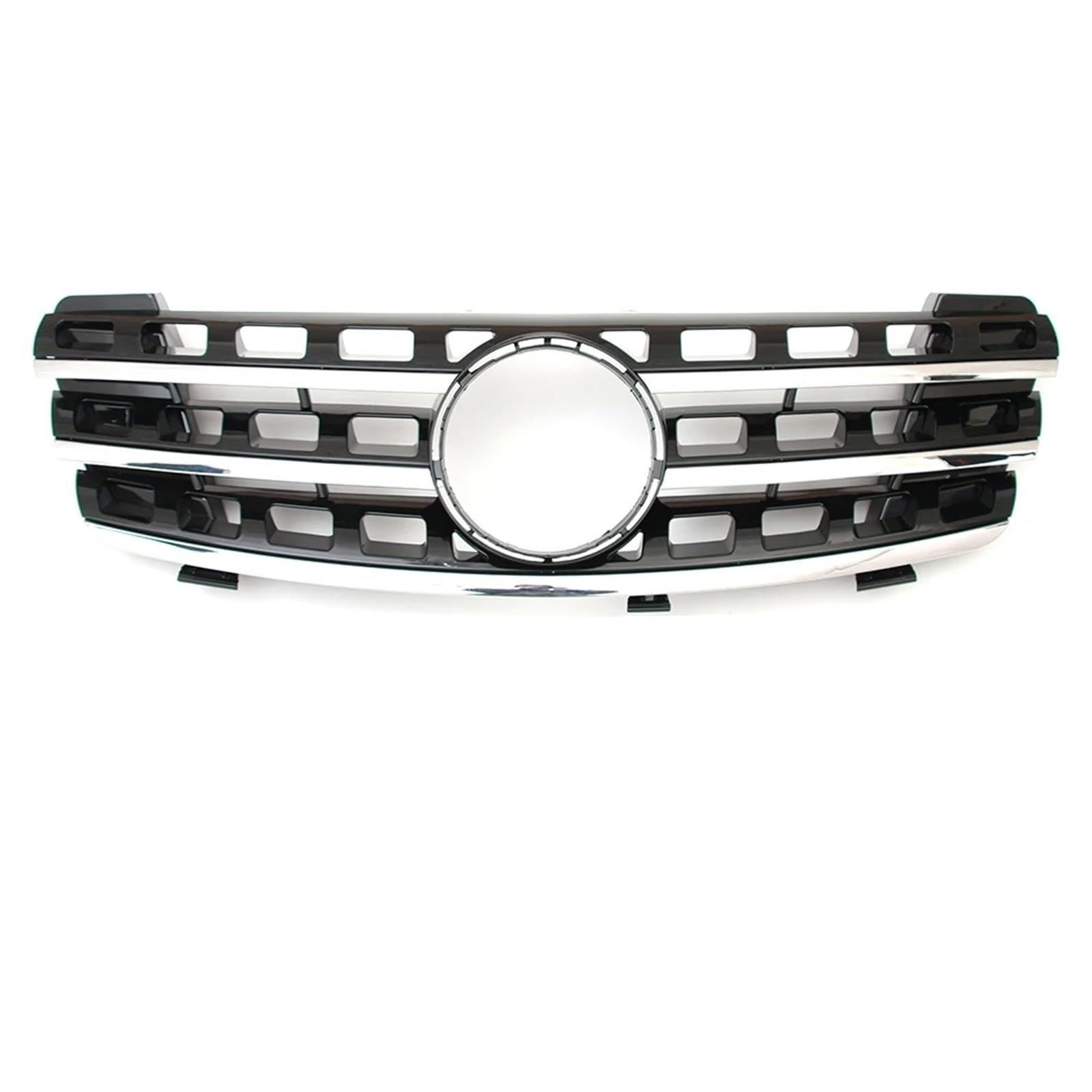Frontgrill Glänzendes Schwarz Für Stoßstangengitter Im GTR-Stil Für Benz ML-Klasse W164 ML350 ML500 ML550 2005 2006 2007 2008 Zubehör Front Nieren Kühlergrill(A-Chrome Black) von Rdtnvc