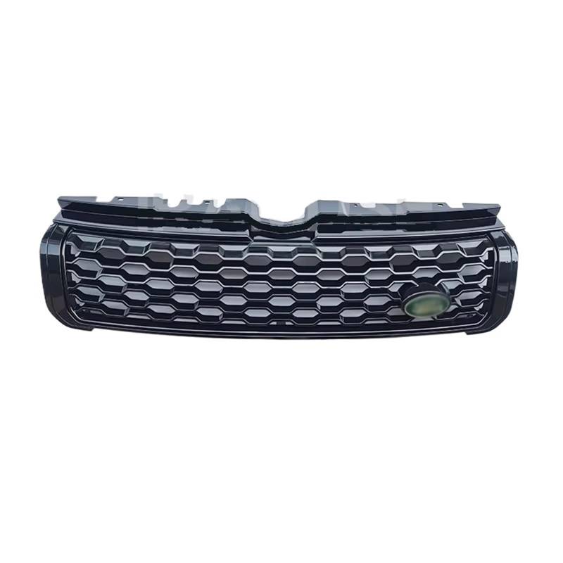 Frontgrill Glänzendes Schwarzes Racing-Grill-Frontstoßstangengitter Für Range Für Rover Evoque 2012 2013 2014 2015 2016 2017 2018 2019 Front Nieren Kühlergrill von Rdtnvc