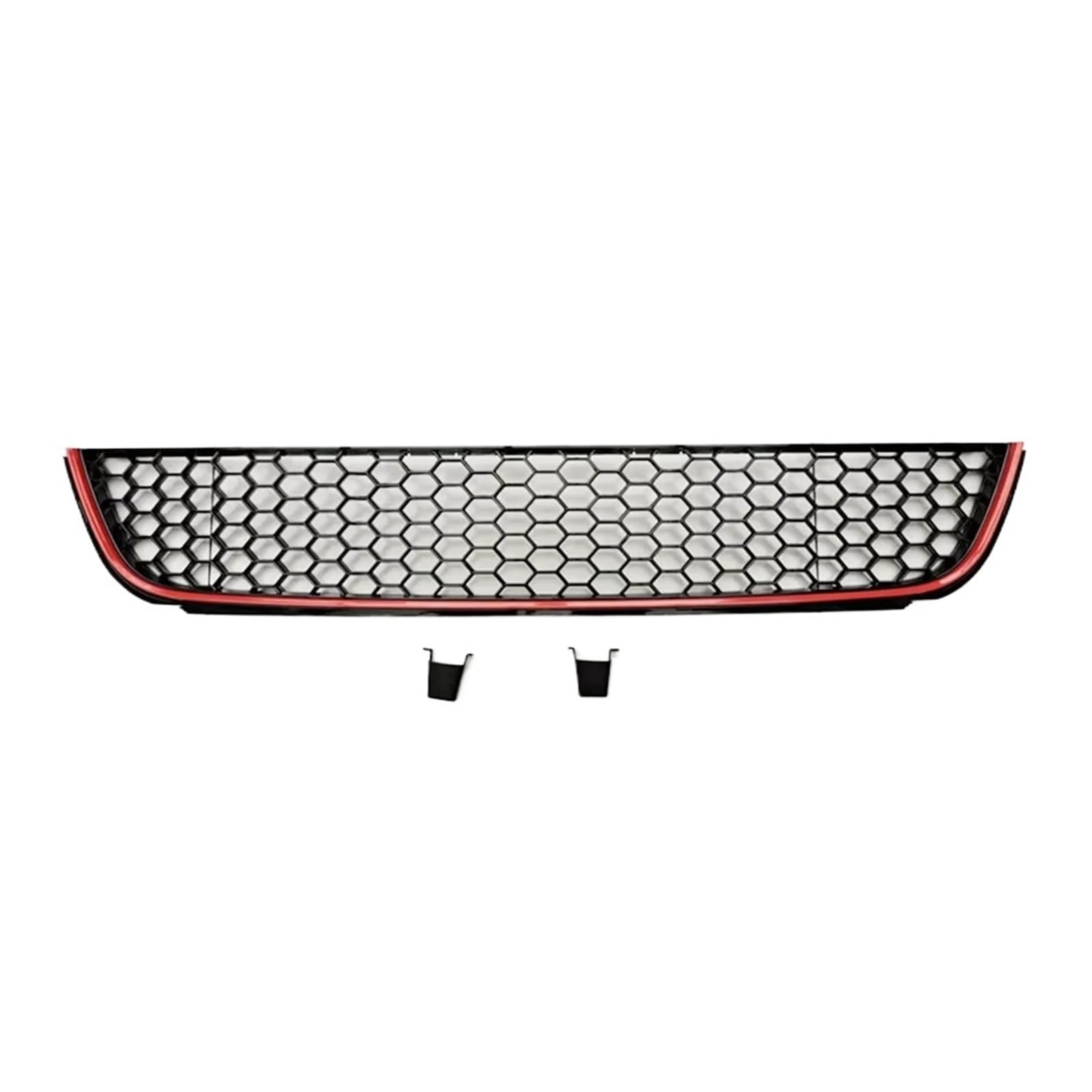 Frontgrill Honeycomb Auto Frontschürze Unterer Grill Für GTI Stil Mesh Grill Abdeckung Für VW Für Golf 6 MK6 Nicht-GTI 2009 2010 2011 2012 2013 Front Nieren Kühlergrill(Red Line) von Rdtnvc