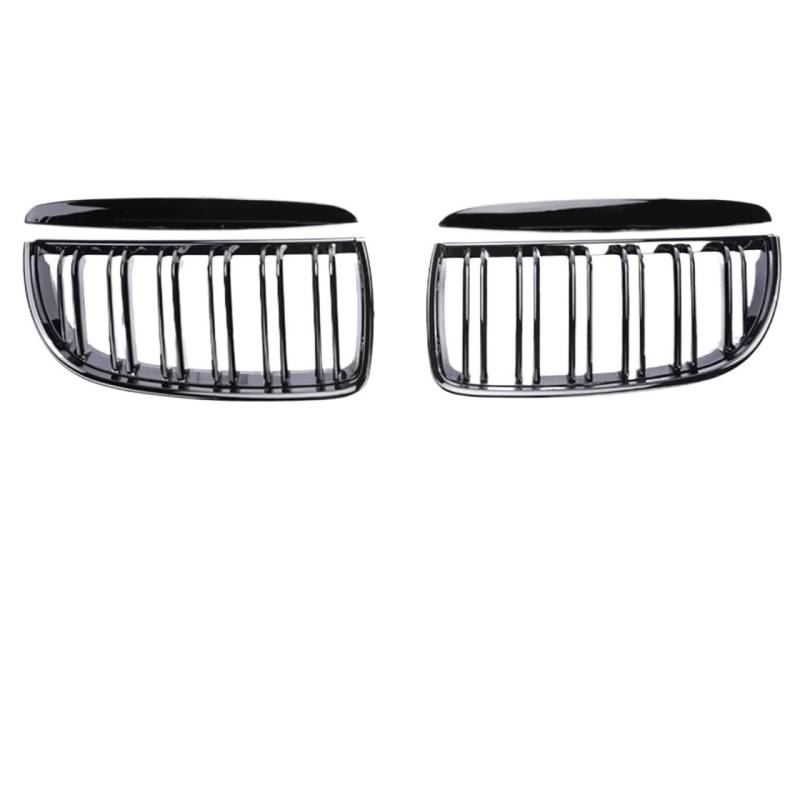 Frontgrill Kohlefaser-Frontstoßstange Freundlicherweise Facelift-Gitterabdeckung Umrüstung Schwarzen Racing-Grills Für 3er E90 E91 2005-2008 2009 2010 2011 2012 Front Nieren Kühlergrill(Gloss Black 05 von Rdtnvc