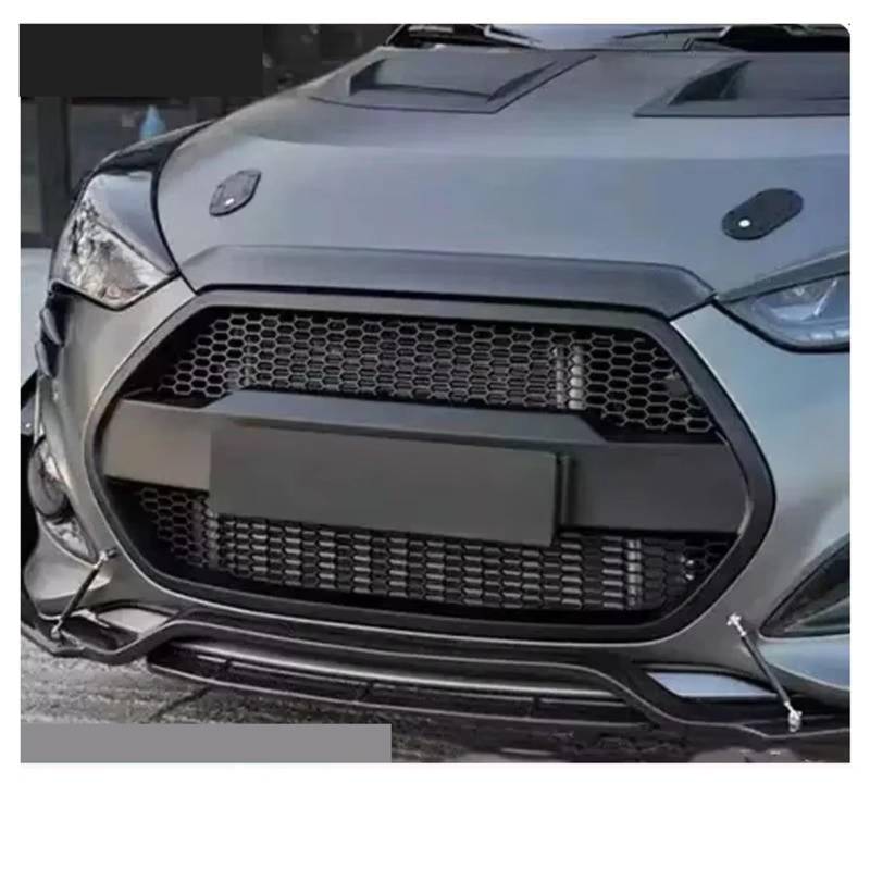Frontgrill Kohlefaser-Harz-Kühlergrill-Maskengitter Für Hyundai Für Veloster Autozubehör Front Nieren Kühlergrill(Another Color) von Rdtnvc