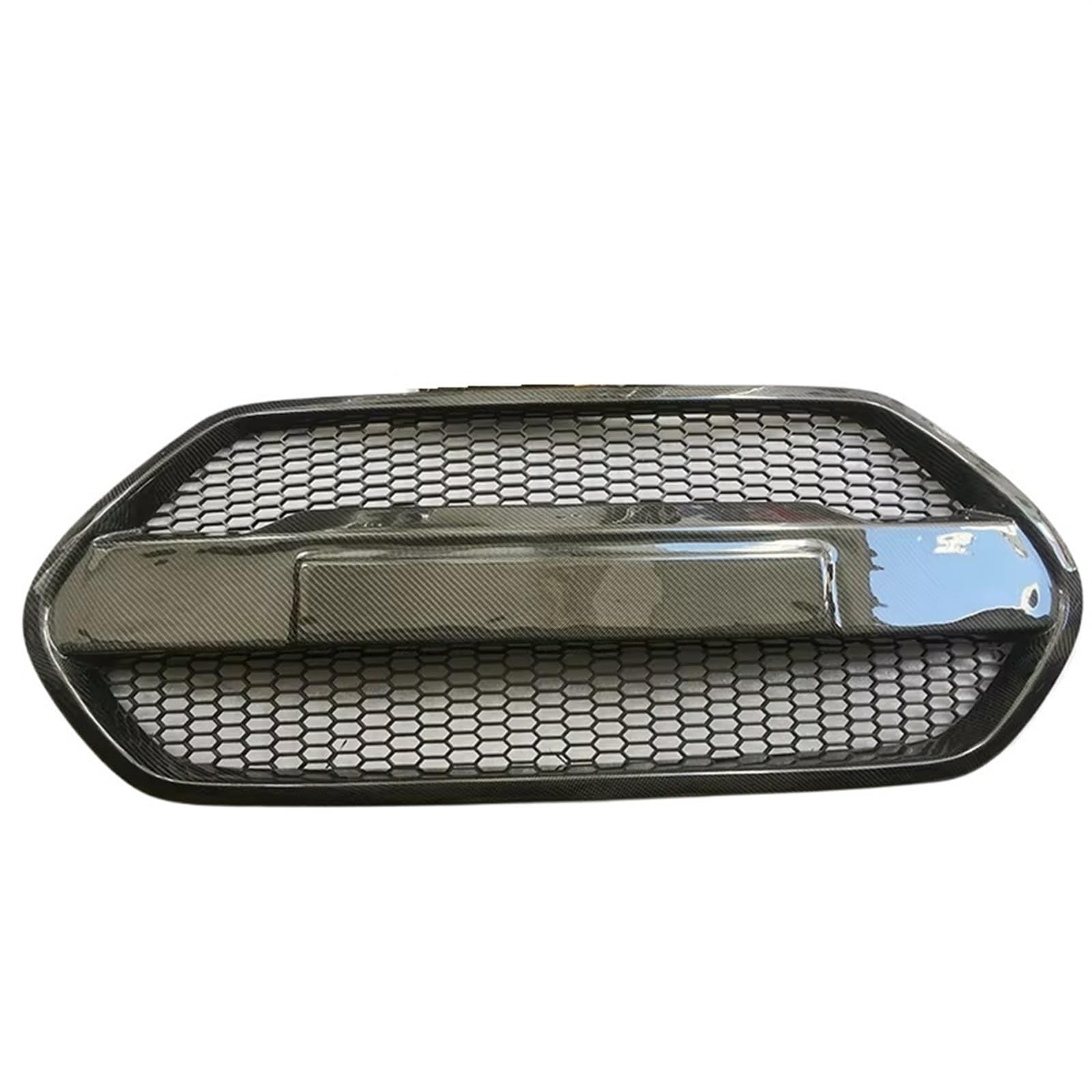 Frontgrill Kohlefaser-Harz-Kühlergrill-Maskengitter Für Hyundai Für Veloster Autozubehör Front Nieren Kühlergrill(Real Carbon Fiber) von Rdtnvc
