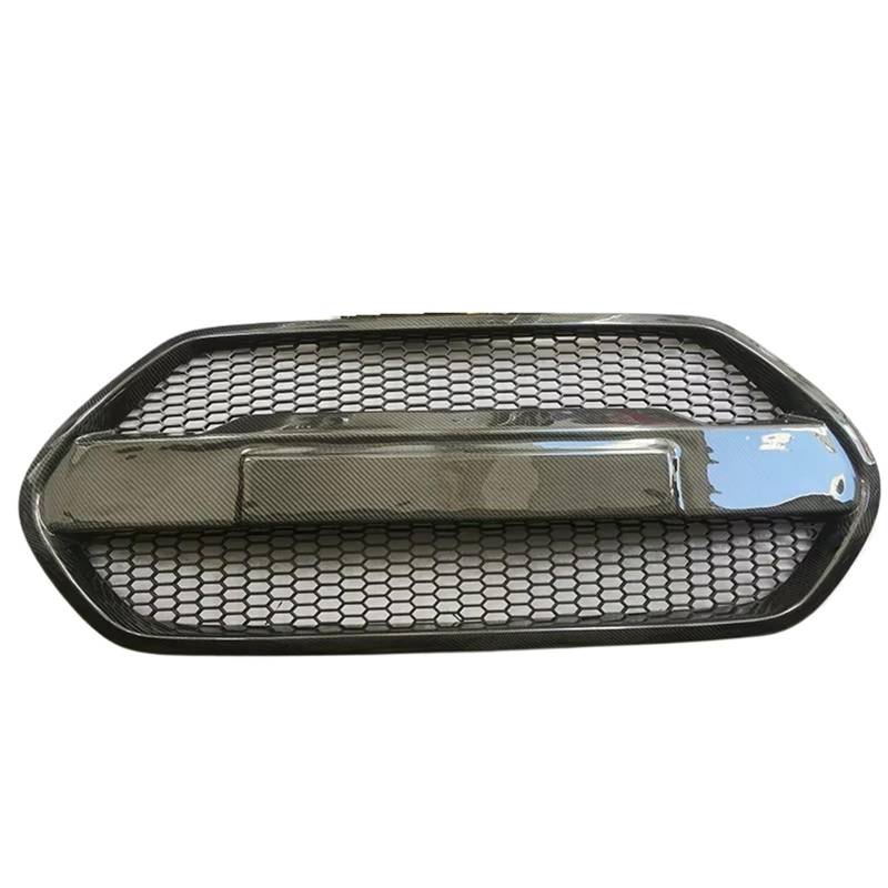 Frontgrill Kohlefaser-Harz-Kühlergrill-Maskengitter Für Hyundai Für Veloster Autozubehör Front Nieren Kühlergrill(Real Carbon Fiber) von Rdtnvc