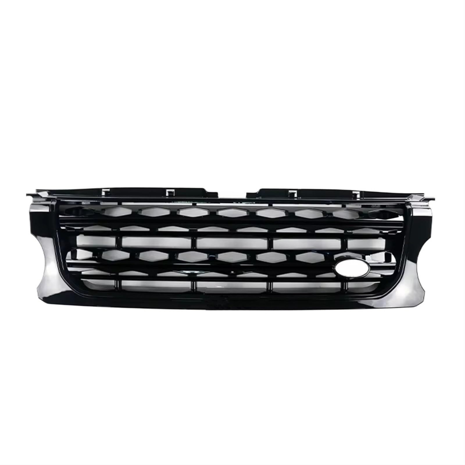 Frontgrill Kühlergrill Für Land Für Rover Für Discovery 4 LR4 2014 2015 2016 L319 Frontschürze Mittelplatte Styling Oberen Racing Grills Autozubehör Front Nieren Kühlergrill(All Black) von Rdtnvc