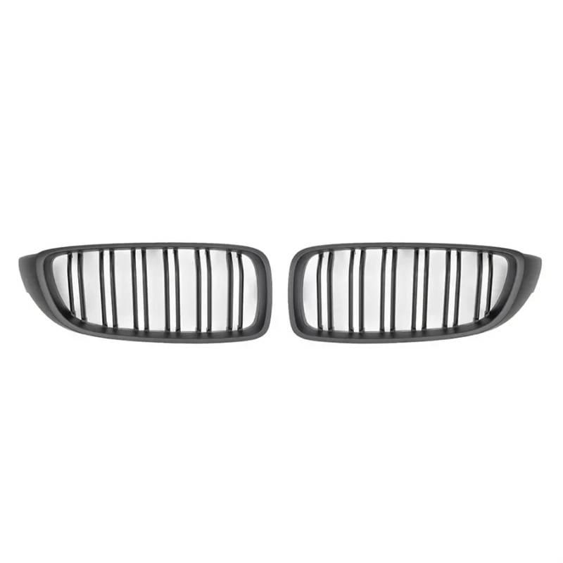 Frontgrill M4 Frontschürze Niere Facelift Grill Für 4 Serie F32 F33 F36 F80 F82 420i 428i 430i 2013-2019 Carbon Grille Zubehör Front Nieren Kühlergrill(Matt-schwarz) von Rdtnvc