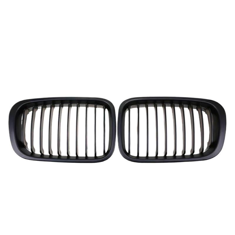 Frontgrill Obere Renngitter Im Single-Line-Stil Für E46 4-Türer 320i 323i 325i 328i 330i 1998 1999 2000 2001. Doppellinien-Frontstoßstangengrill Front Nieren Kühlergrill(Double-Glossy Black) von Rdtnvc