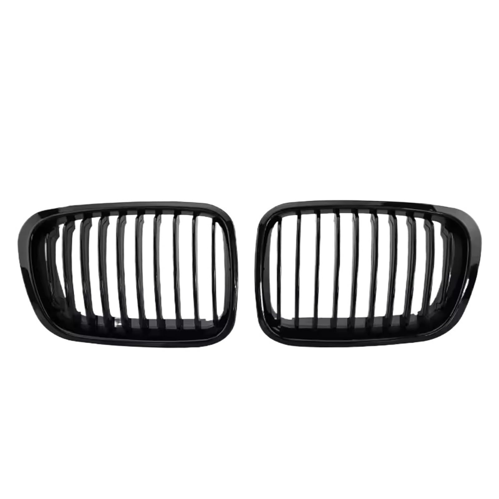 Frontgrill Obere Renngitter Im Single-Line-Stil Für E46 4-Türer 320i 323i 325i 328i 330i 1998 1999 2000 2001. Doppellinien-Frontstoßstangengrill Front Nieren Kühlergrill(Single-Matte Black) von Rdtnvc