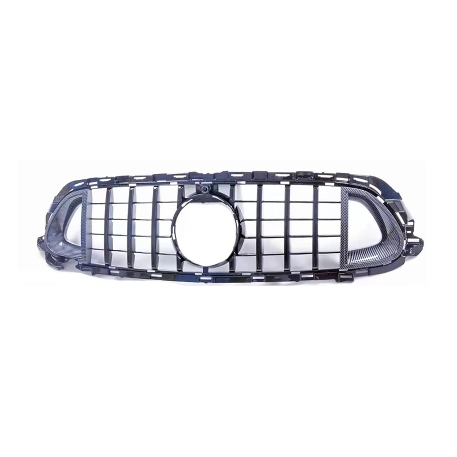 Frontgrill Schwarzer Grill Frontstoßstange GT Grill Für Benz C-Klasse W206 C180 C200 C300 C350 Sport Style 2021 2022+ Front Nieren Kühlergrill(BRS Black) von Rdtnvc