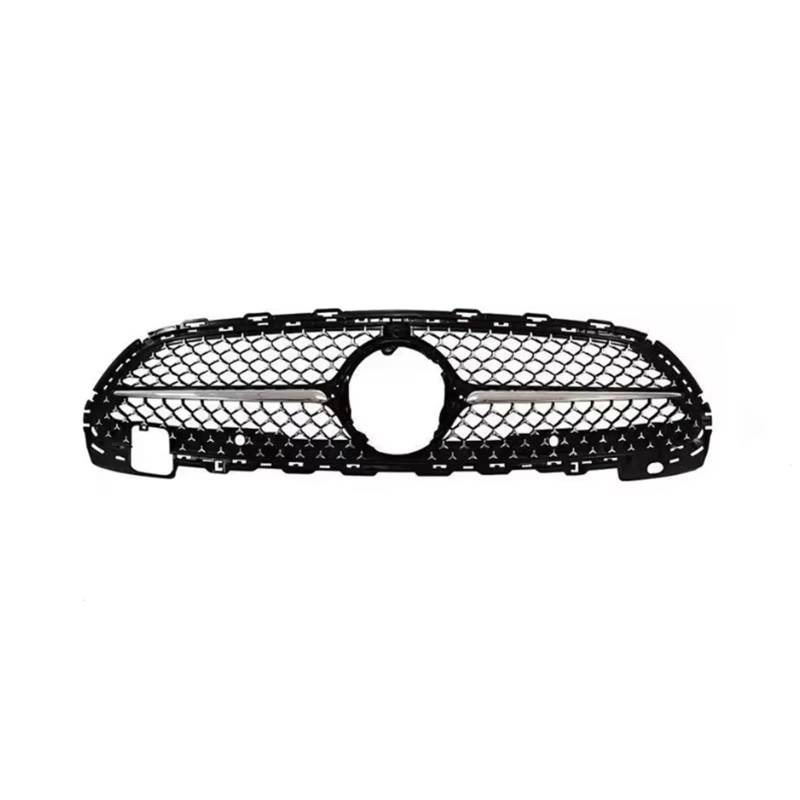 Frontgrill Schwarzer Grill Frontstoßstange GT Grill Für Benz C-Klasse W206 C180 C200 C300 C350 Sport Style 2021 2022+ Front Nieren Kühlergrill(Diamond Black) von Rdtnvc