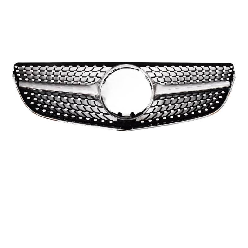 Frontgrill Sport Front Kühler Gitter Stoßstange Grille Grill Für Benz W207 C207 A207 E Coupe 2009-2016 E200 E260 E320 E350 E400 E500 Front Nieren Kühlergrill(13-16 Diamond Silver) von Rdtnvc