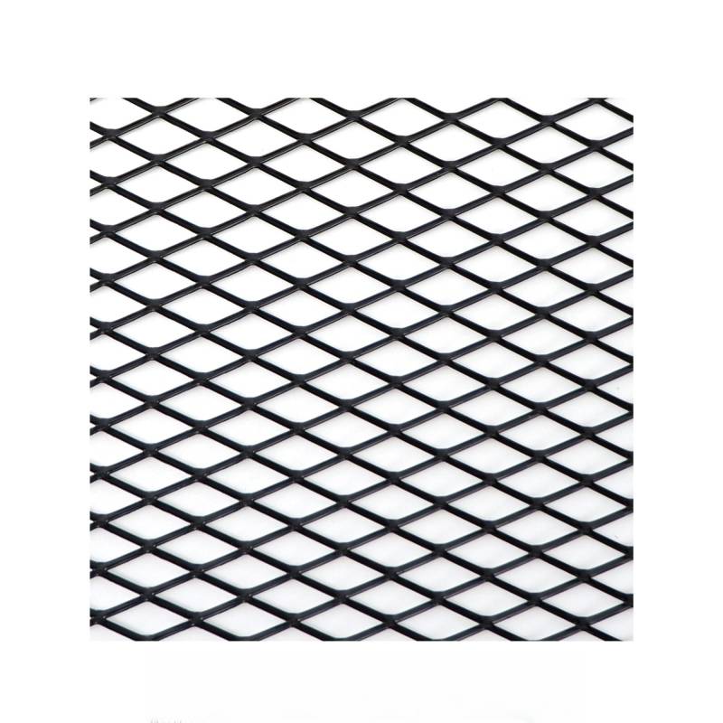 Frontgrill Universal 100x33cm Diamant Loch Aluminium Racing Auto Stoßstange Grille Grill Mesh Net Vent Schwarz Silber Rot Blau Tuning Front Nieren Kühlergrill(BK 10x20mm) von Rdtnvc
