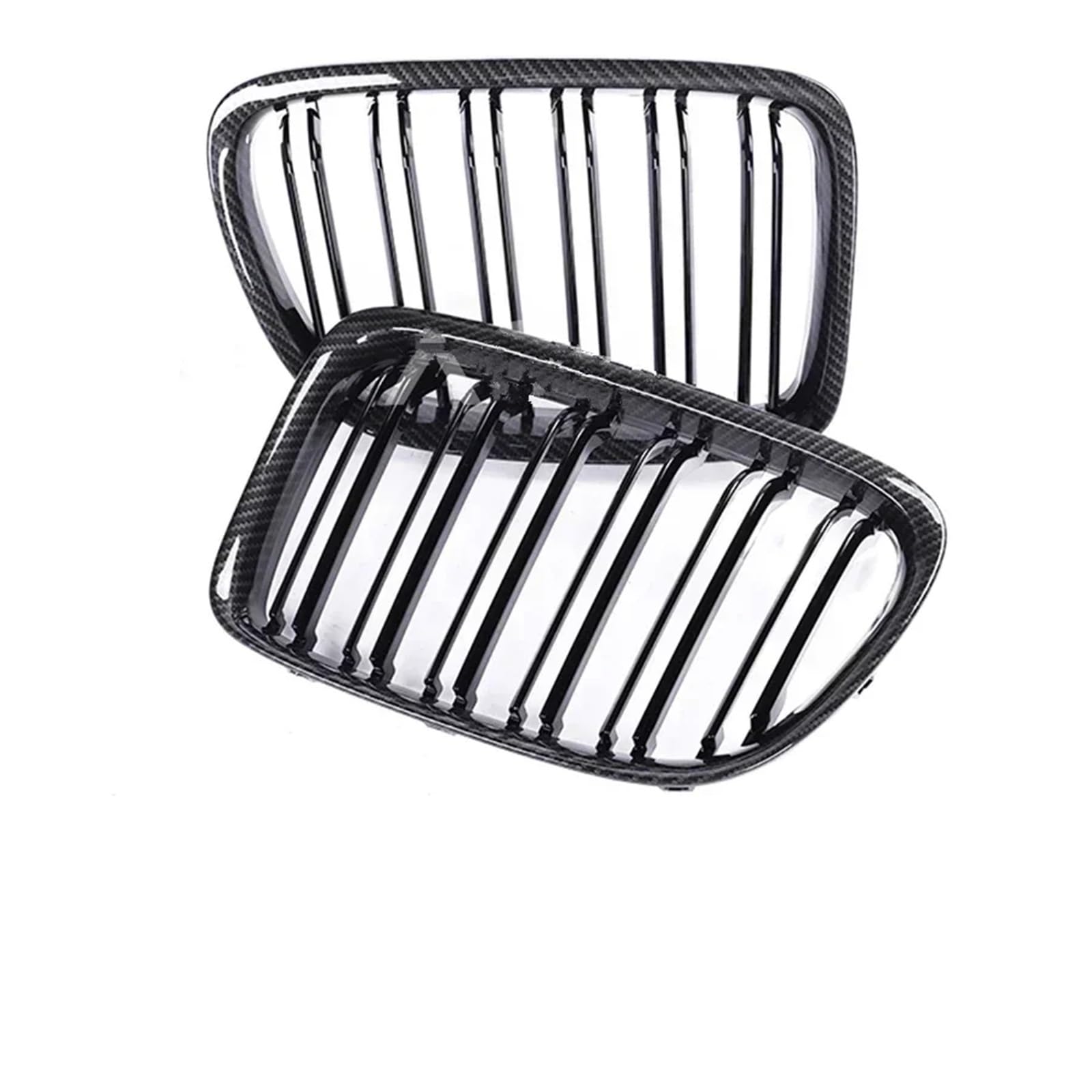 Frontgrill Untere Frontschürze Niere Chrom Racing Grills Carbon Fiber Refiting Schwarz Grille Für X1 E84 2009 2010 2011 2012 2013 2014 2015 2016 Front Nieren Kühlergrill(Dual Carbon Look) von Rdtnvc