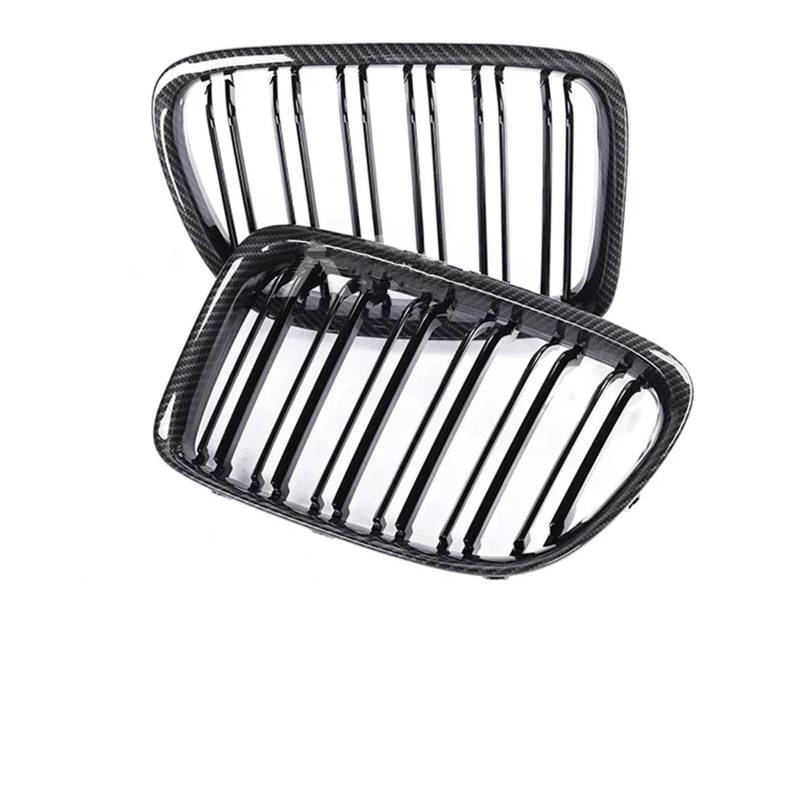 Frontgrill Untere Frontschürze Niere Chrom Racing Grills Carbon Fiber Refiting Schwarz Grille Für X1 E84 2009 2010 2011 2012 2013 2014 2015 2016 Front Nieren Kühlergrill(Dual Carbon Look) von Rdtnvc