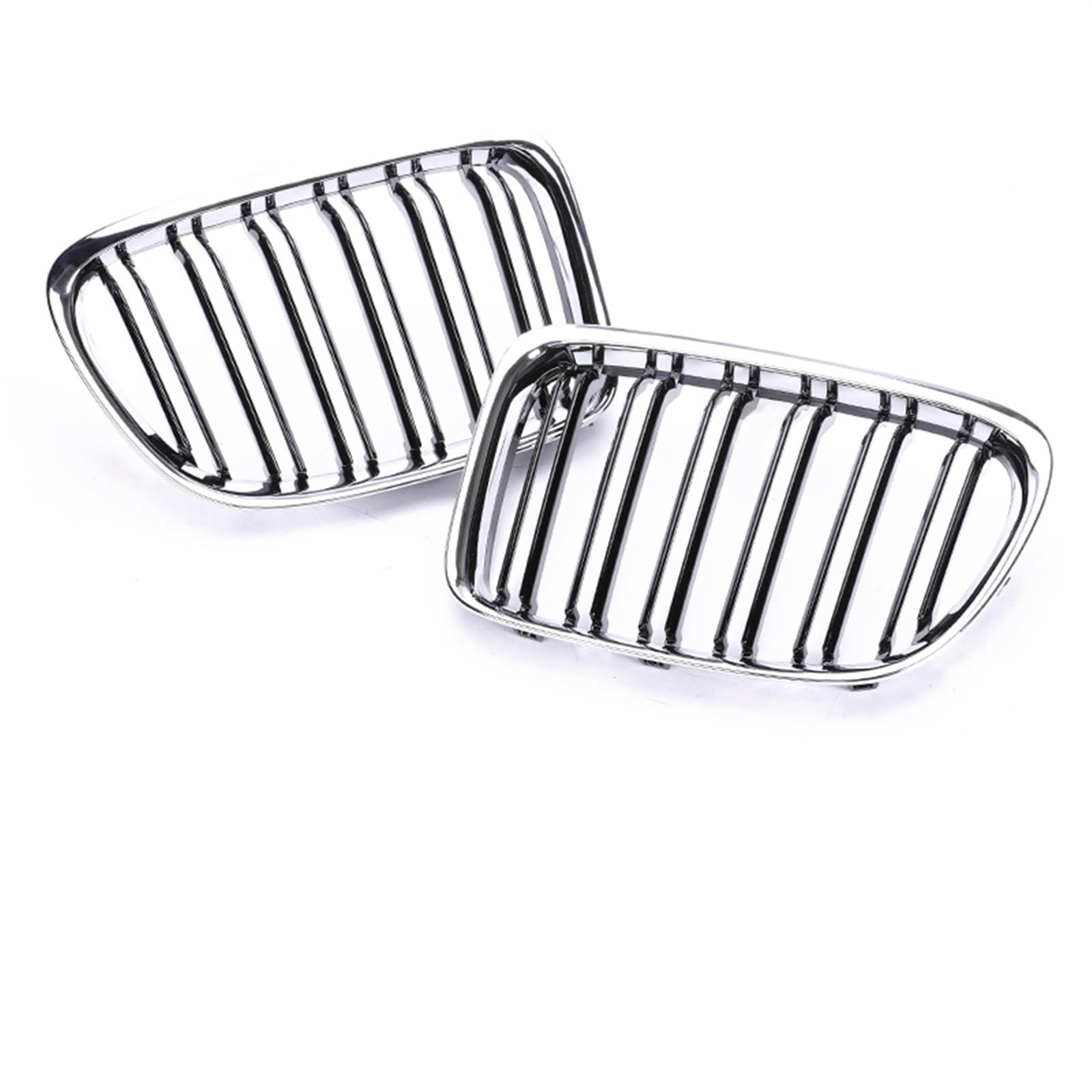 Frontgrill Untere Frontschürze Niere Chrom Racing Grills Carbon Fiber Refiting Schwarz Grille Für X1 E84 2009 2010 2011 2012 2013 2014 2015 2016 Front Nieren Kühlergrill(Dual Chrome Black) von Rdtnvc
