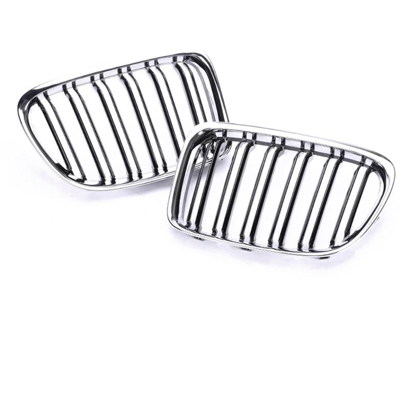 Frontgrill Untere Frontschürze Niere Chrom Racing Grills Carbon Fiber Refiting Schwarz Grille Für X1 E84 2009 2010 2011 2012 2013 2014 2015 2016 Front Nieren Kühlergrill(Dual Chrome Black) von Rdtnvc