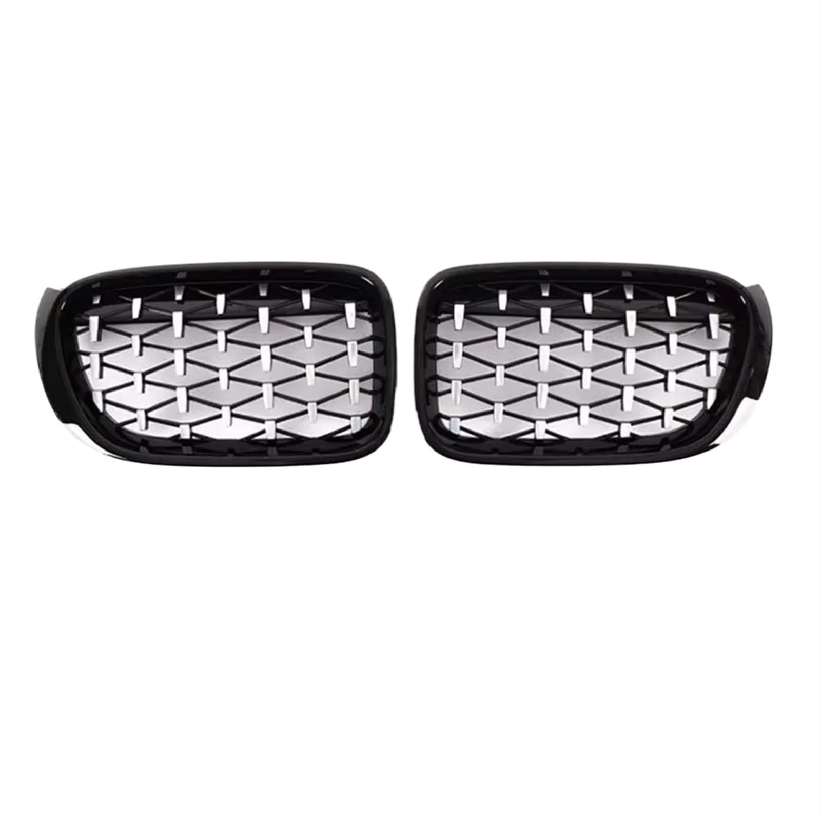 Frontgrill Vorne Glanz Schwarz Sport Nieren Grill Diamant Grille Für F25 X3 2011 2012 2013 2014 X4 F26 2014 2015 2016 2017 2018 Auto Tuning Teile Front Nieren Kühlergrill(14-18 GB Silver) von Rdtnvc