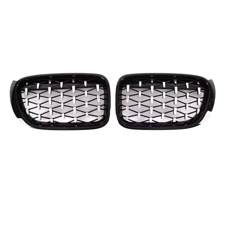 Frontgrill Vorne Glanz Schwarz Sport Nieren Grill Diamant Grille Für F25 X3 2011 2012 2013 2014 X4 F26 2014 2015 2016 2017 2018 Auto Tuning Teile Front Nieren Kühlergrill(14-18 GB Silver) von Rdtnvc